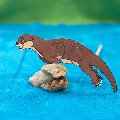 Printable Otter Puppet
